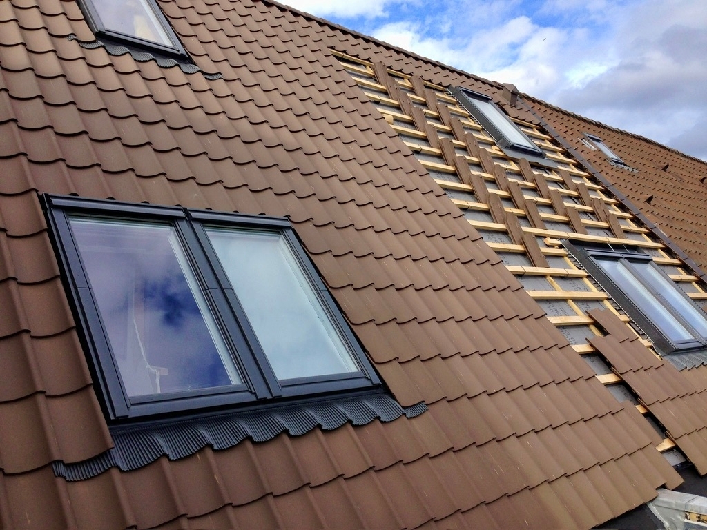 ovenlysvindue og nyt tag